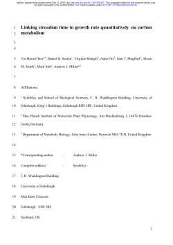 Linking circadian time to growth rate quantitatively via