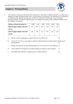 Extension worksheet &ndash; Chapter 3