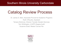 catalog year PROGRAM DESCRIPTION (Form 90A)