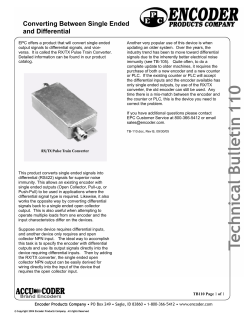 EPC offers a product that will convert single ended output signals to