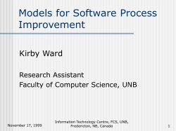 Models for Software Process Improvement