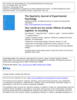 Your words are my words: Effects of acting together