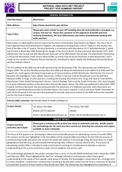 Manchester - NHS Digital