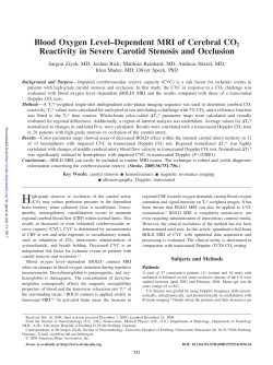 Blood Oxygen Level&ndash;Dependent MRI of Cerebral CO2 Reactivity in