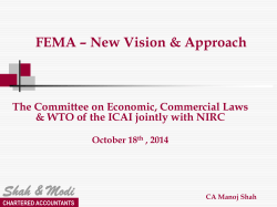Capital Account Transaction Notification FEMA