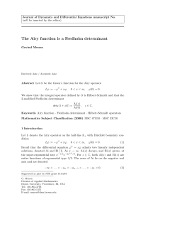 The Airy function is a Fredholm determinant