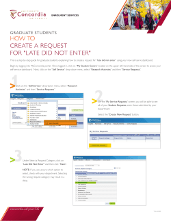 HOW TO CREATE A REQUEST FOR "LATE DID NOT ENTER"