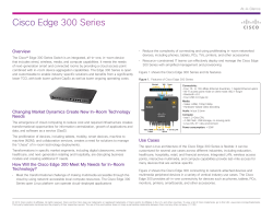 Cisco Edge 300 Series