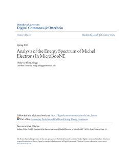 Analysis of the Energy Spectrum of Michel Electrons In MicroBooNE