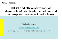 RHESSI and EUV observations as diagnostic of accelerated