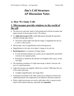 chapter 7 a tour of the cell