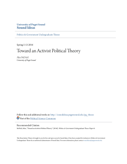 Toward an Activist Political Theory - Sound Ideas