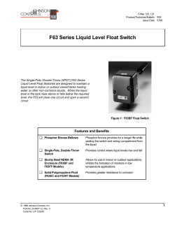 F63 Series Liquid Level Float Switch