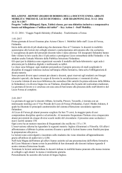REPORT finlandia - Liceo Statale Alessandro Manzoni Caserta