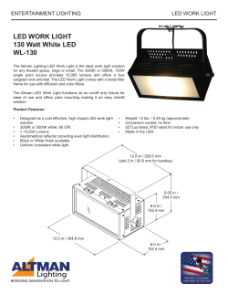 LED WORK LIGHT 130 Watt White LED WL-130