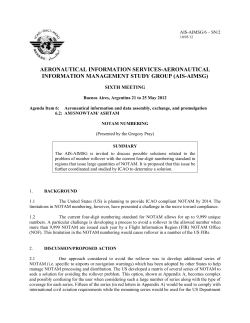 notam numbering