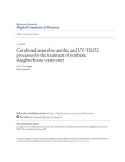 Combined anaerobic-aerobic and UV/H2O2 processes for the