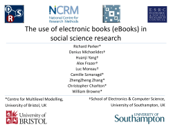 The use of electronic book (eBooks) in social science research