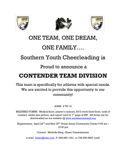 ONE TEAM, ONE DREAM, ONE FAMILY&hellip;.