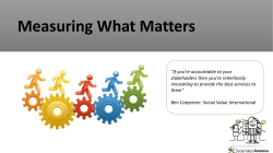 Measuring What Matters