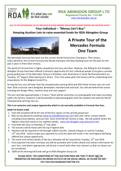 A Private Tour of the Mercedes Formula One Team