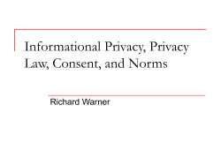 Taxonomy of Privacy Law