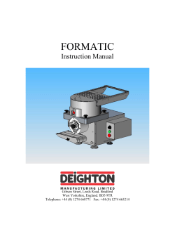 formatic - Erika Record Baking Equipment