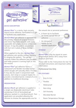 gel adhesive - medical