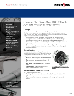 Chemical Plant Saves Over $280,000 with Autogard 400 Series