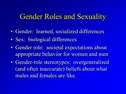 The Development of Sex-role Concepts and Stereotypes