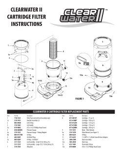 clearwater ii cartridge filter instructions