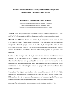 Chemical, Thermal and Physical Properties of Al 2