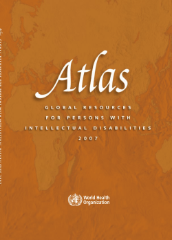 Atlas : global resources for persons with intellectual disabilities : 2007