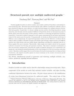 Structural pursuit over multiple undirected graphs 1 Introduction