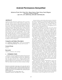 Android permissions demystified