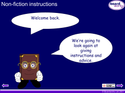 Non Fiction Instructions