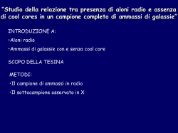 CLUSTER MERGERS and CC-NCC DISTRIBUTION