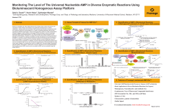 Monitoring the Level of the Universal Nucleotide AMP in Diverse