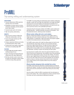 ProMILL - Schlumberger