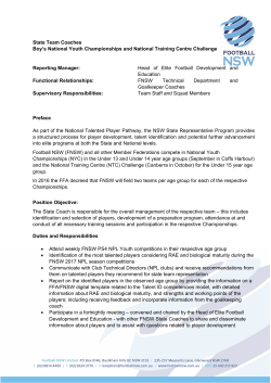 sfdsdfsdf State Team Coaches Boy`s National Youth Championships