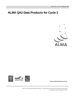 ALMA QA2 Data Products for Cycle 2