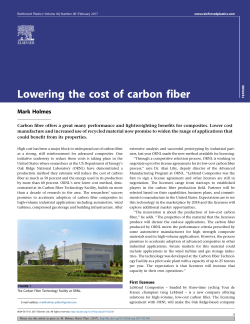 Lowering the cost of carbon fiber