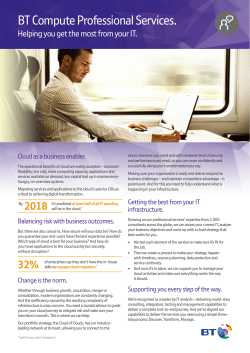 BT Advise Compute - BT Global Services
