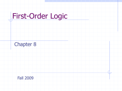 First-Order Logic