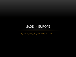 Project Made in Europe
