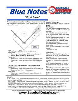 Blue Notes - Baseball Ontario