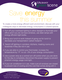 To create a more energy efficient work environment, discuss with