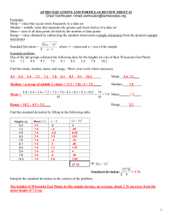 AP Bio Math Review Key
