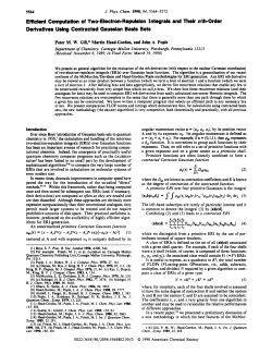 Effklent Computation of Two-Electron
