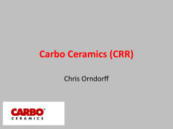 Carbo Ceramics Presentation